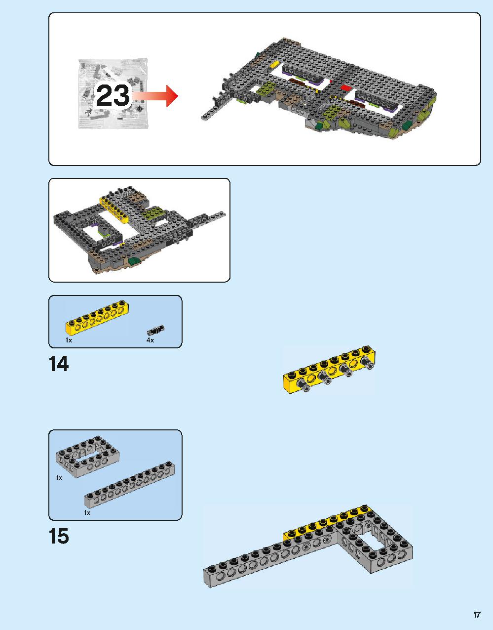 Hogwarts Castle 71043 LEGO information LEGO instructions 17 page