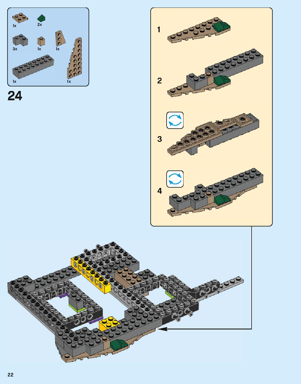 Hogwarts Castle 71043 LEGO information LEGO instructions 22 page
