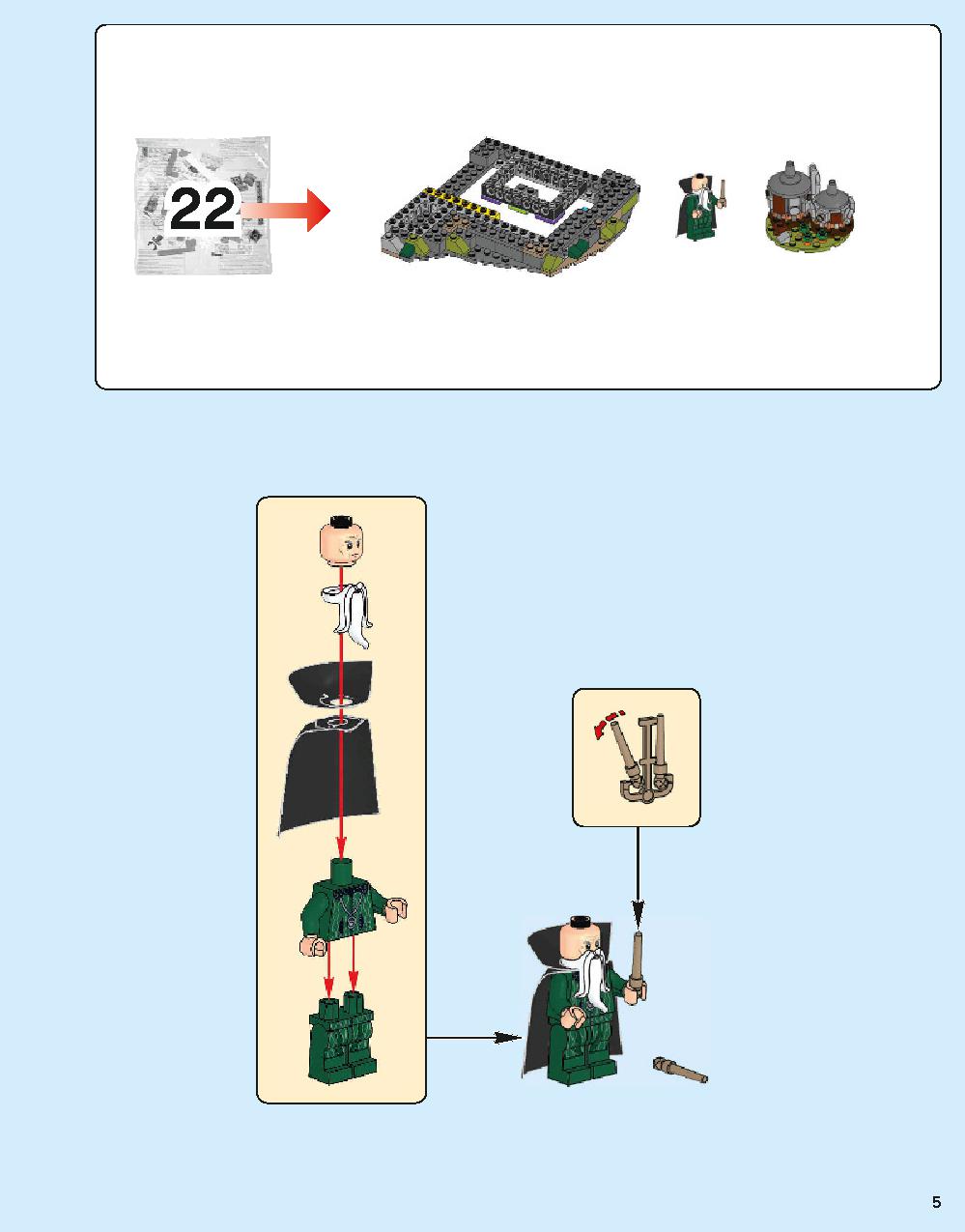 Hogwarts Castle 71043 LEGO information LEGO instructions 5 page