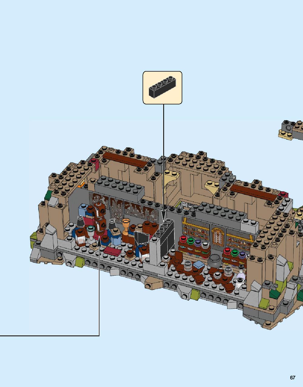 Hogwarts Castle 71043 LEGO information LEGO instructions 67 page