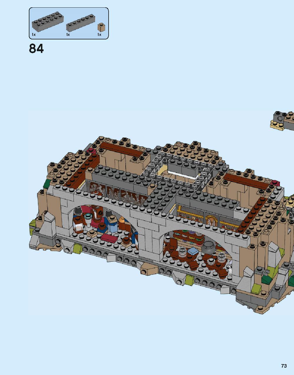 Hogwarts Castle 71043 LEGO information LEGO instructions 73 page