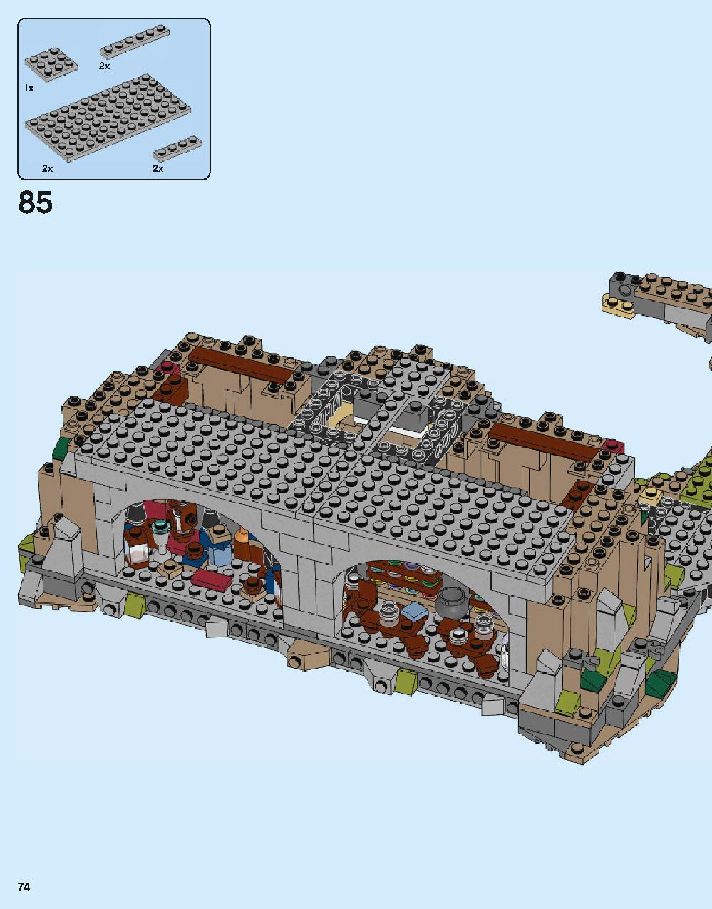 Hogwarts Castle 71043 LEGO information LEGO instructions 74 page
