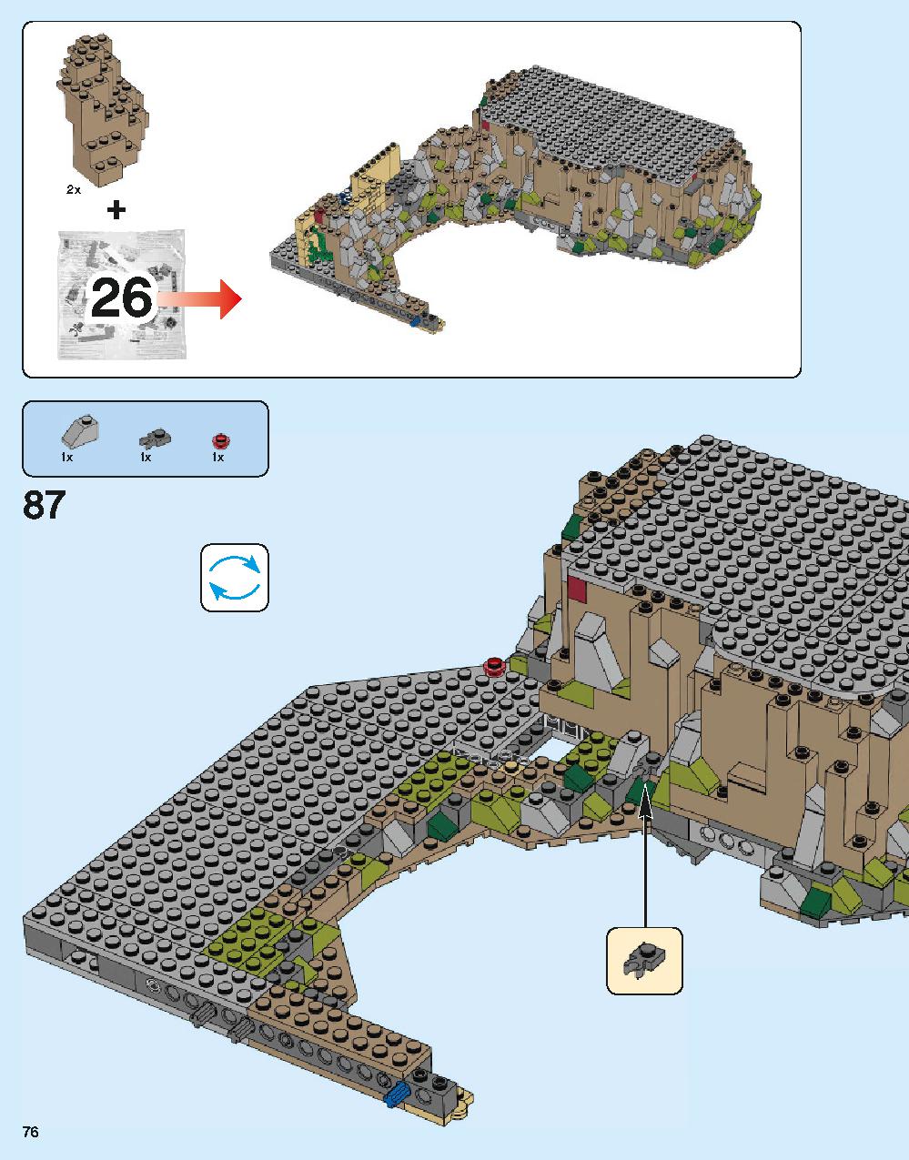 Hogwarts Castle 71043 LEGO information LEGO instructions 76 page