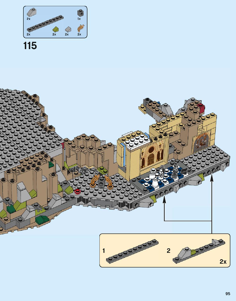 Hogwarts Castle 71043 LEGO information LEGO instructions 95 page