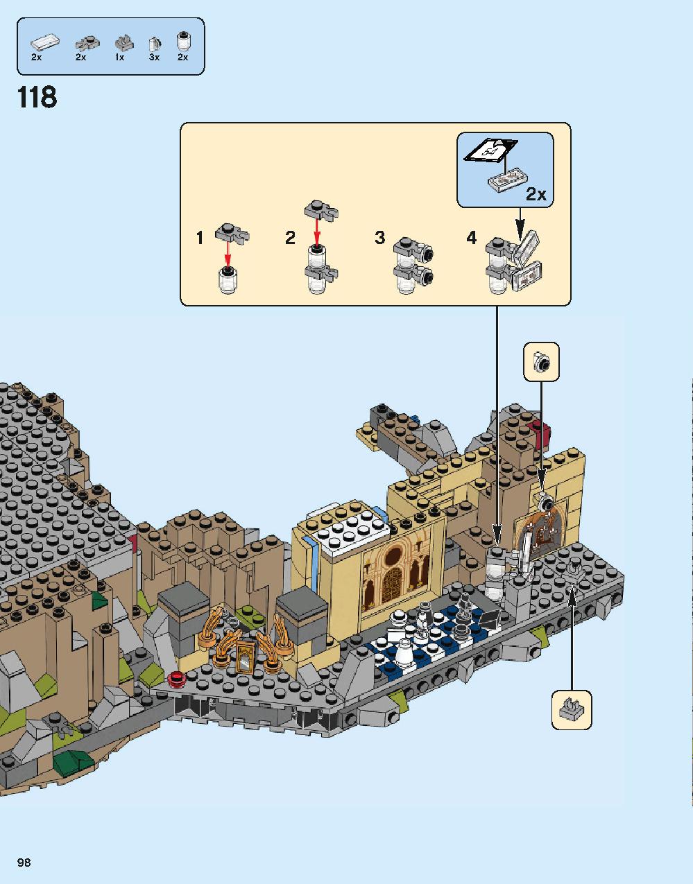ホグワーツ城 71043 レゴの商品情報 レゴの説明書・組立方法 98 page