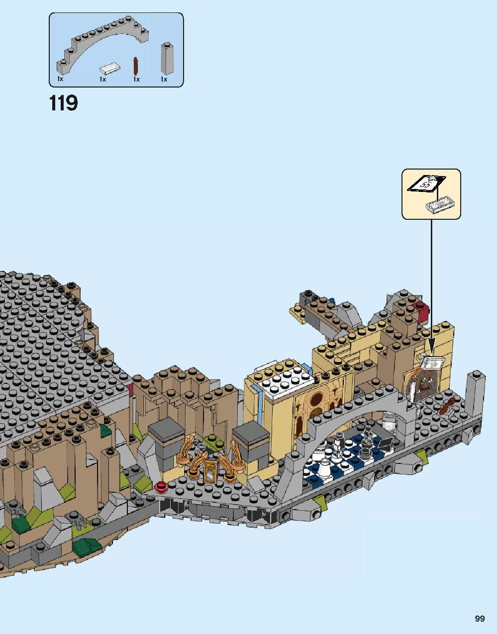 Hogwarts Castle 71043 LEGO information LEGO instructions 99 page