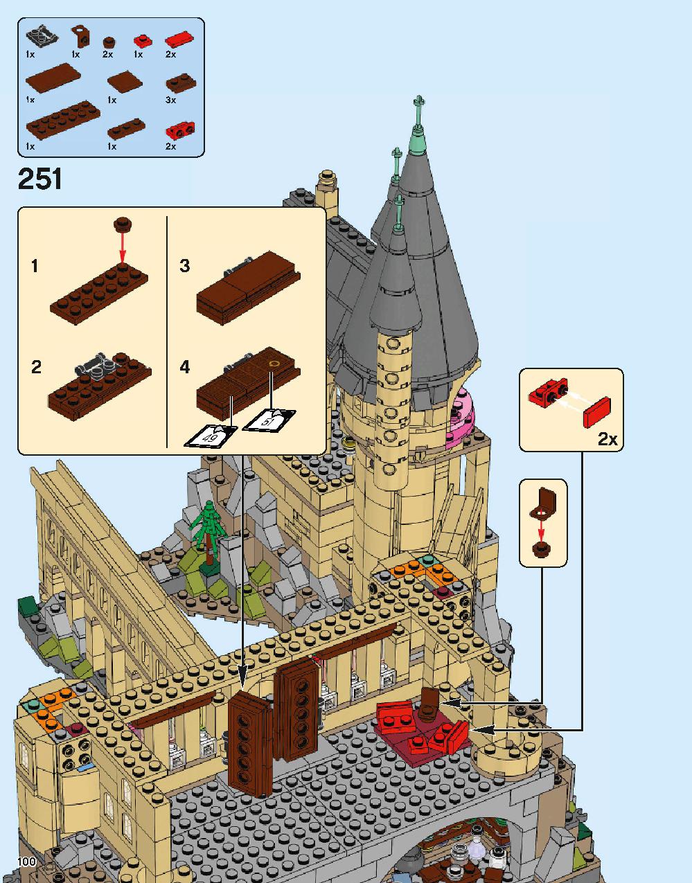 ホグワーツ城 71043 レゴの商品情報 レゴの説明書・組立方法 100 page