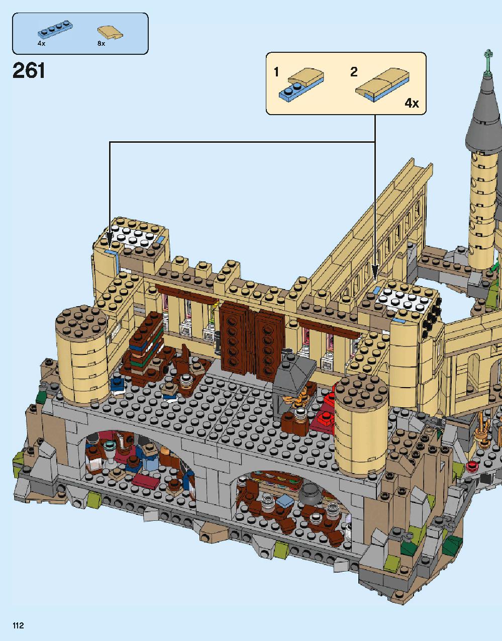 Hogwarts Castle 71043 LEGO information LEGO instructions 112 page