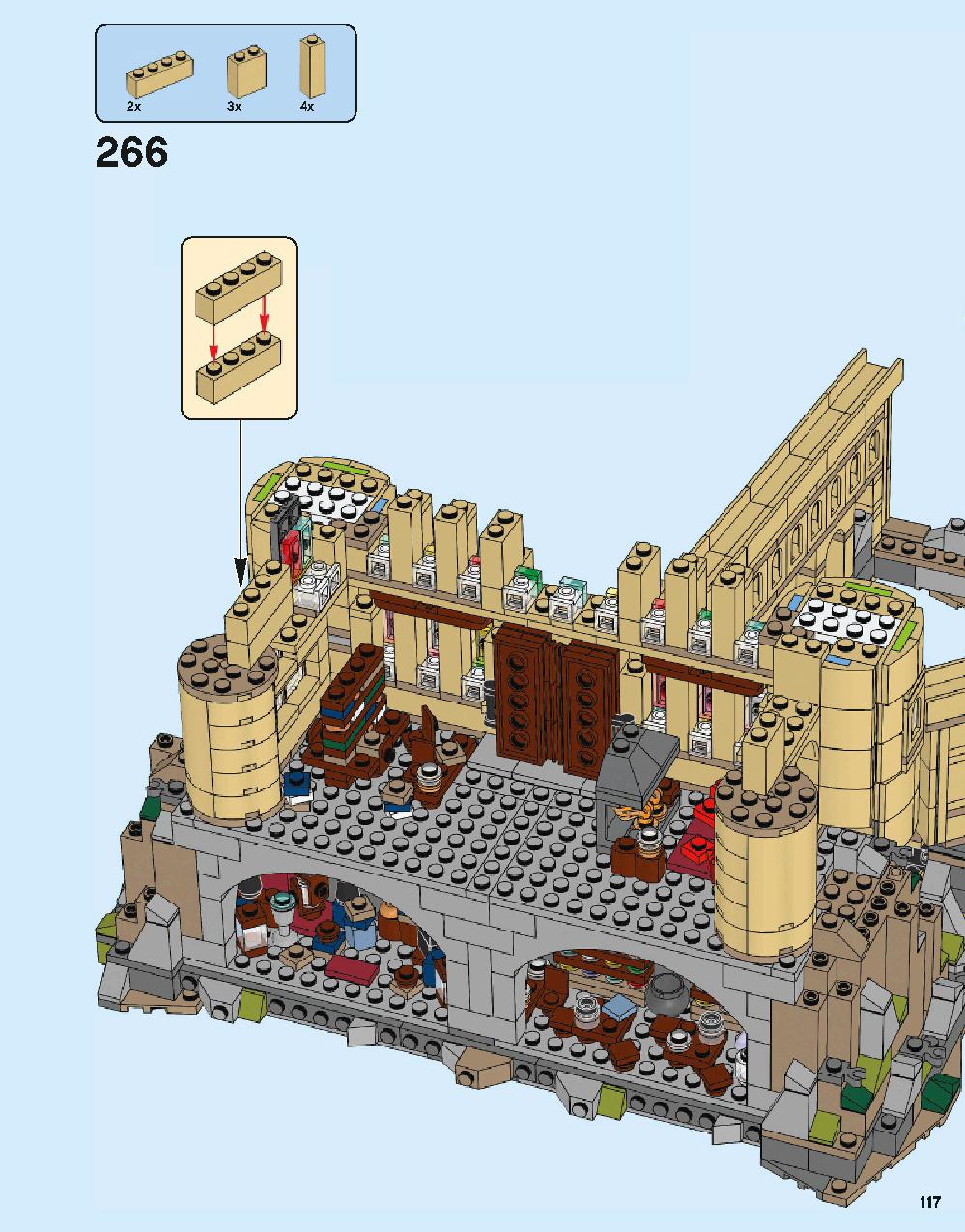Hogwarts Castle 71043 LEGO information LEGO instructions 117 page
