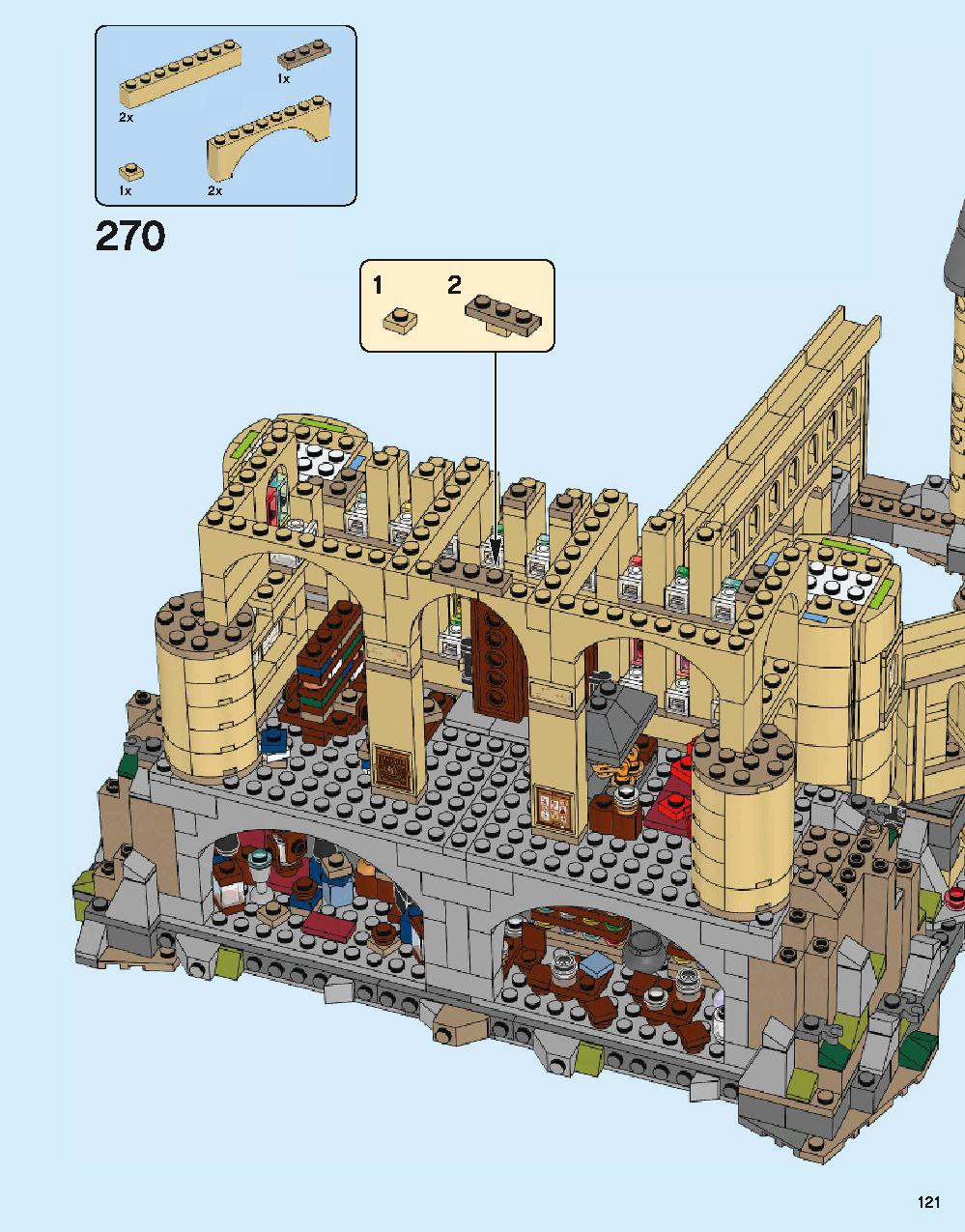Hogwarts Castle 71043 LEGO information LEGO instructions 121 page