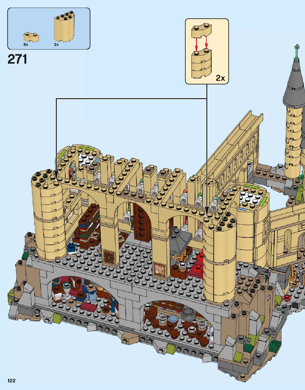 Hogwarts Castle 71043 LEGO information LEGO instructions 122 page