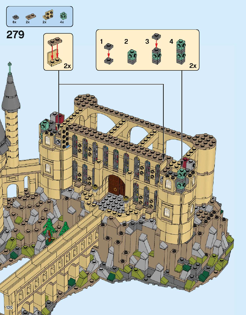 Hogwarts Castle 71043 LEGO information LEGO instructions 130 page