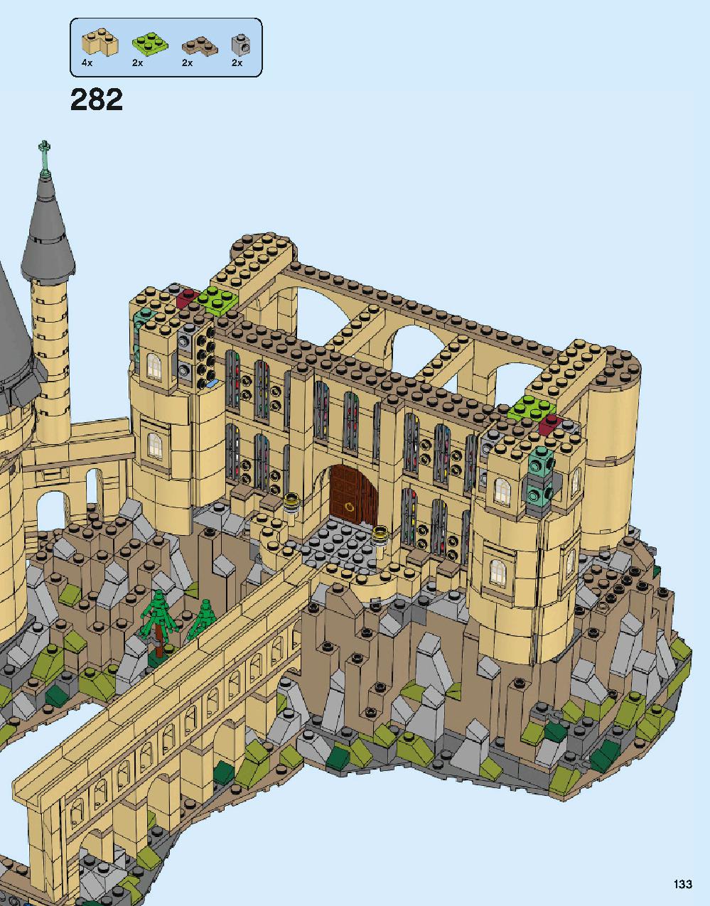 Hogwarts Castle 71043 LEGO information LEGO instructions 133 page