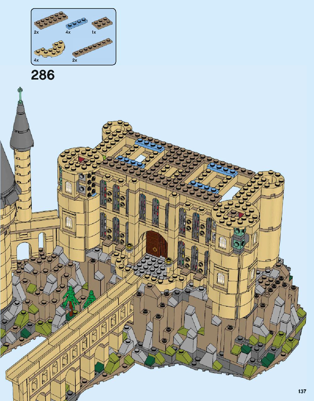Hogwarts Castle 71043 LEGO information LEGO instructions 137 page