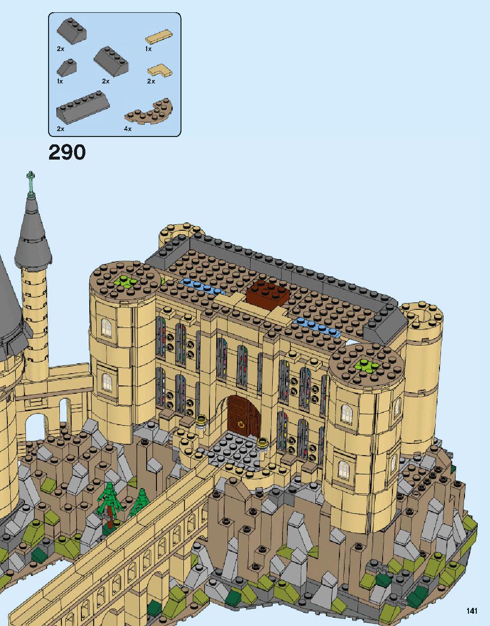 Hogwarts Castle 71043 LEGO information LEGO instructions 141 page