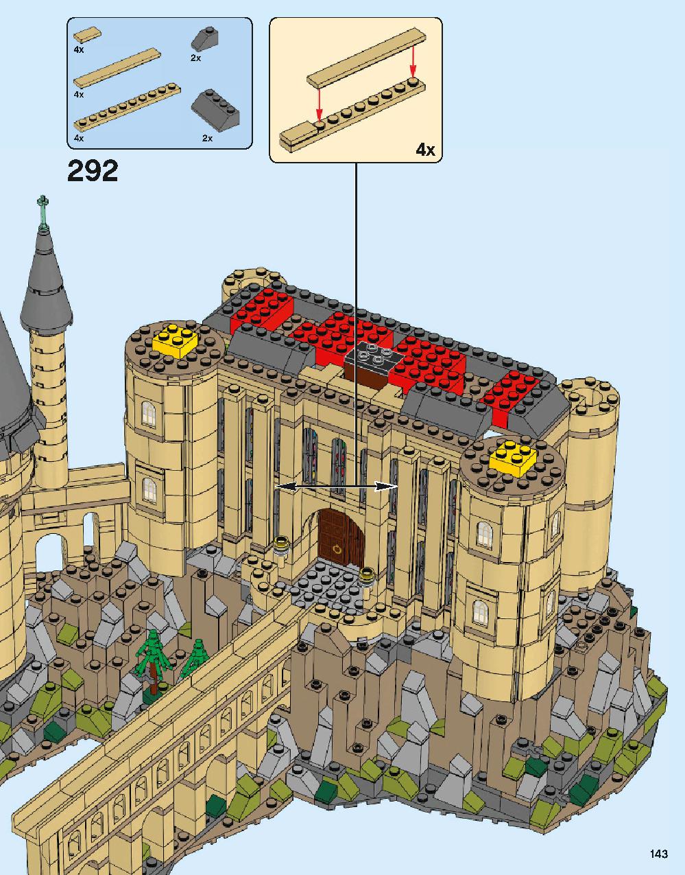 Hogwarts Castle 71043 LEGO information LEGO instructions 143 page