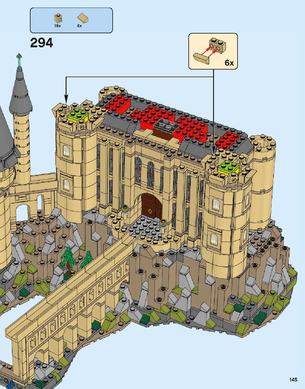 Hogwarts Castle 71043 LEGO information LEGO instructions 145 page