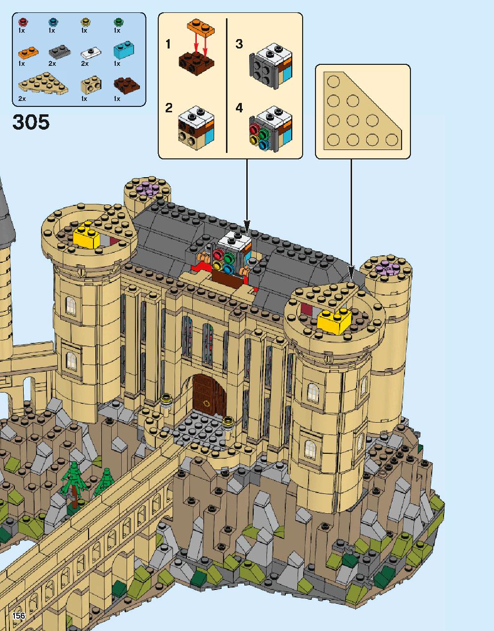 Hogwarts Castle 71043 LEGO information LEGO instructions 156 page