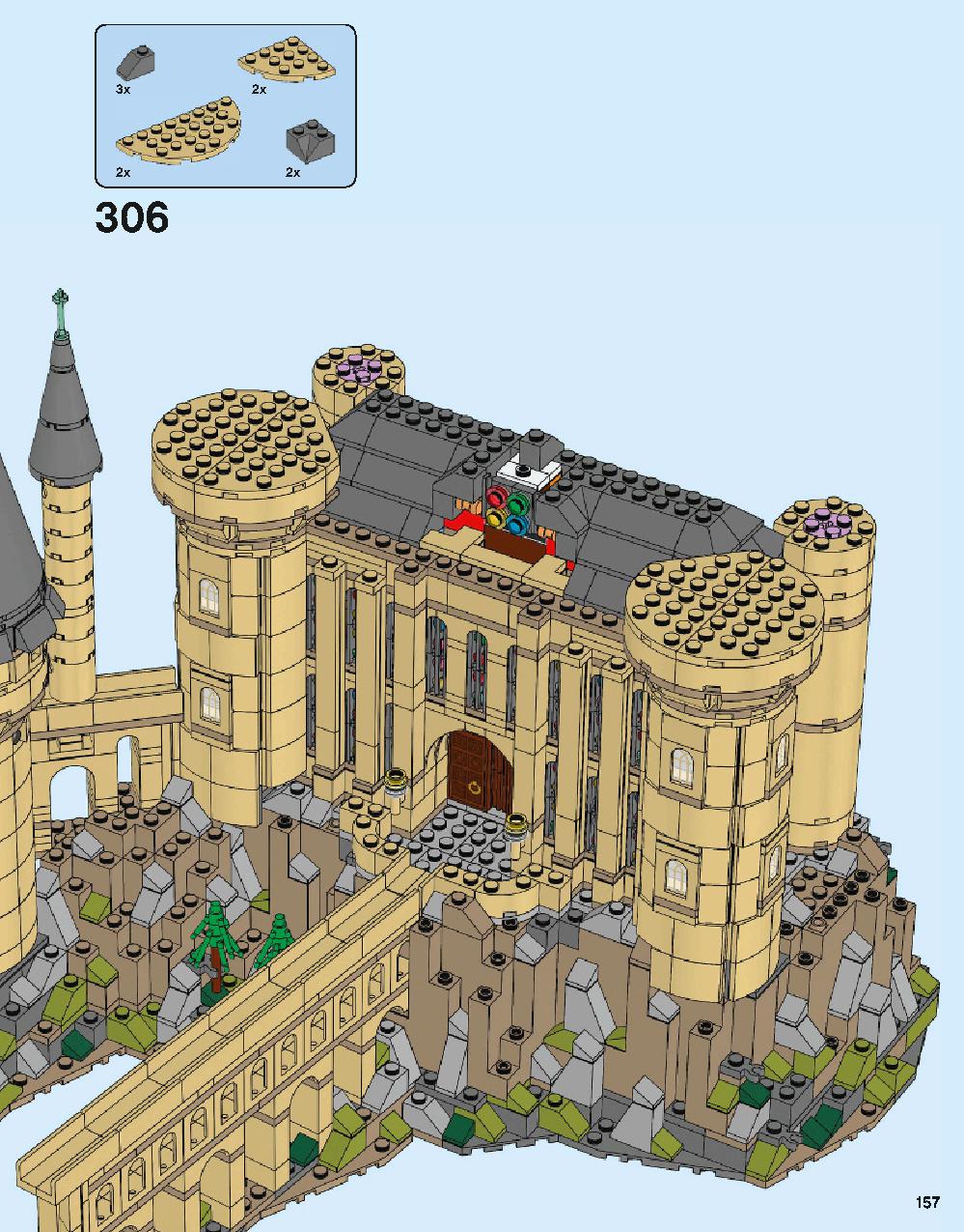 Hogwarts Castle 71043 LEGO information LEGO instructions 157 page