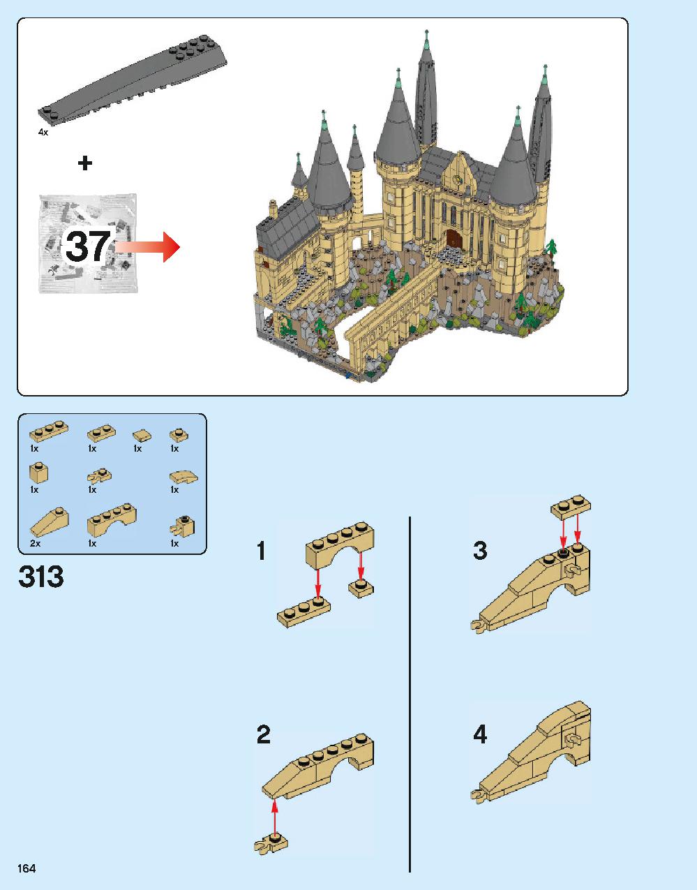 Hogwarts Castle 71043 LEGO information LEGO instructions 164 page
