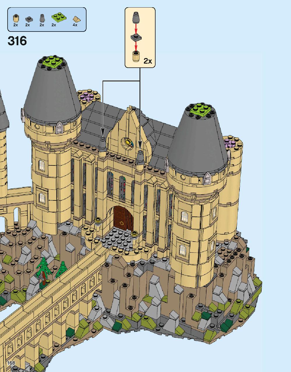 Hogwarts Castle 71043 LEGO information LEGO instructions 168 page