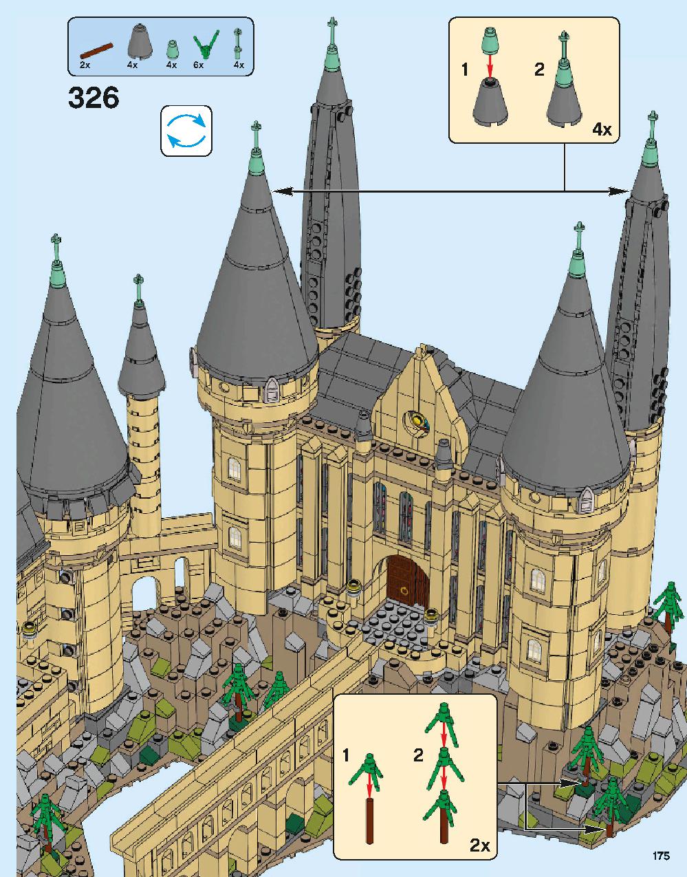 Hogwarts Castle 71043 LEGO information LEGO instructions 175 page