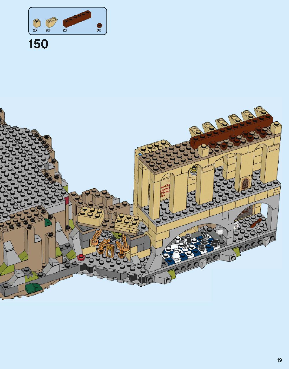 Hogwarts Castle 71043 LEGO information LEGO instructions 19 page
