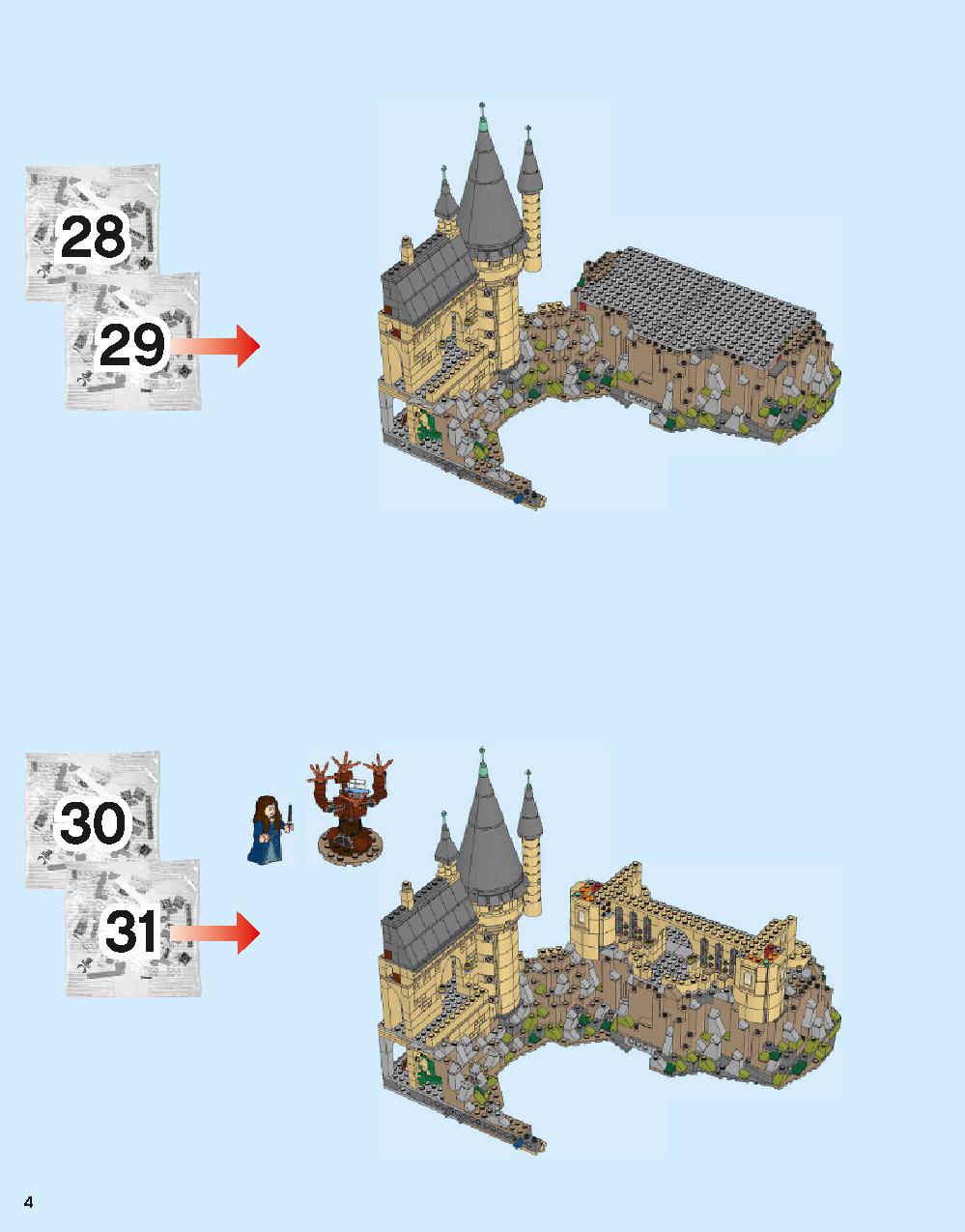 Hogwarts Castle 71043 LEGO information LEGO instructions 4 page