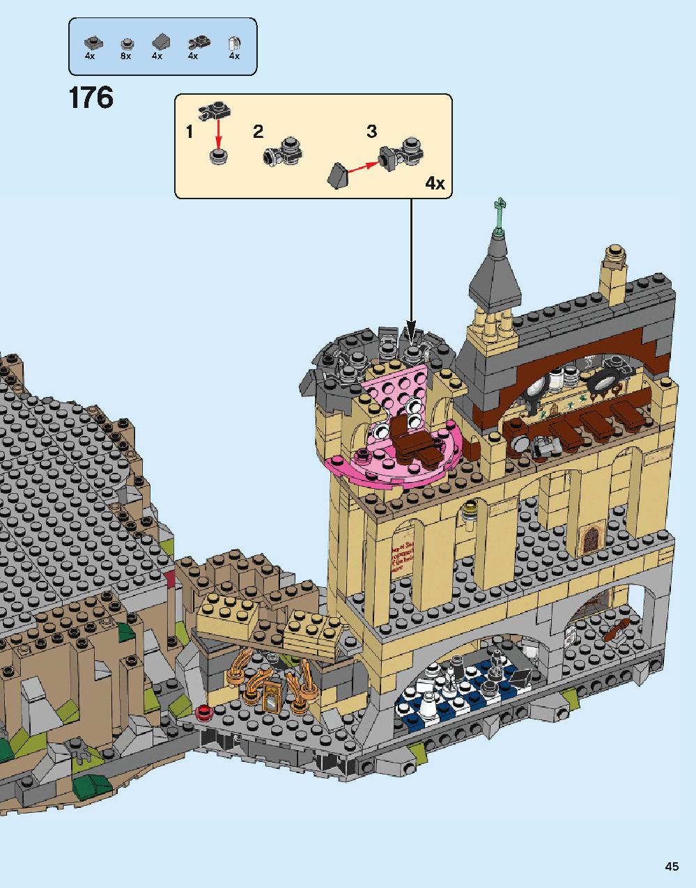 Hogwarts Castle 71043 LEGO information LEGO instructions 45 page