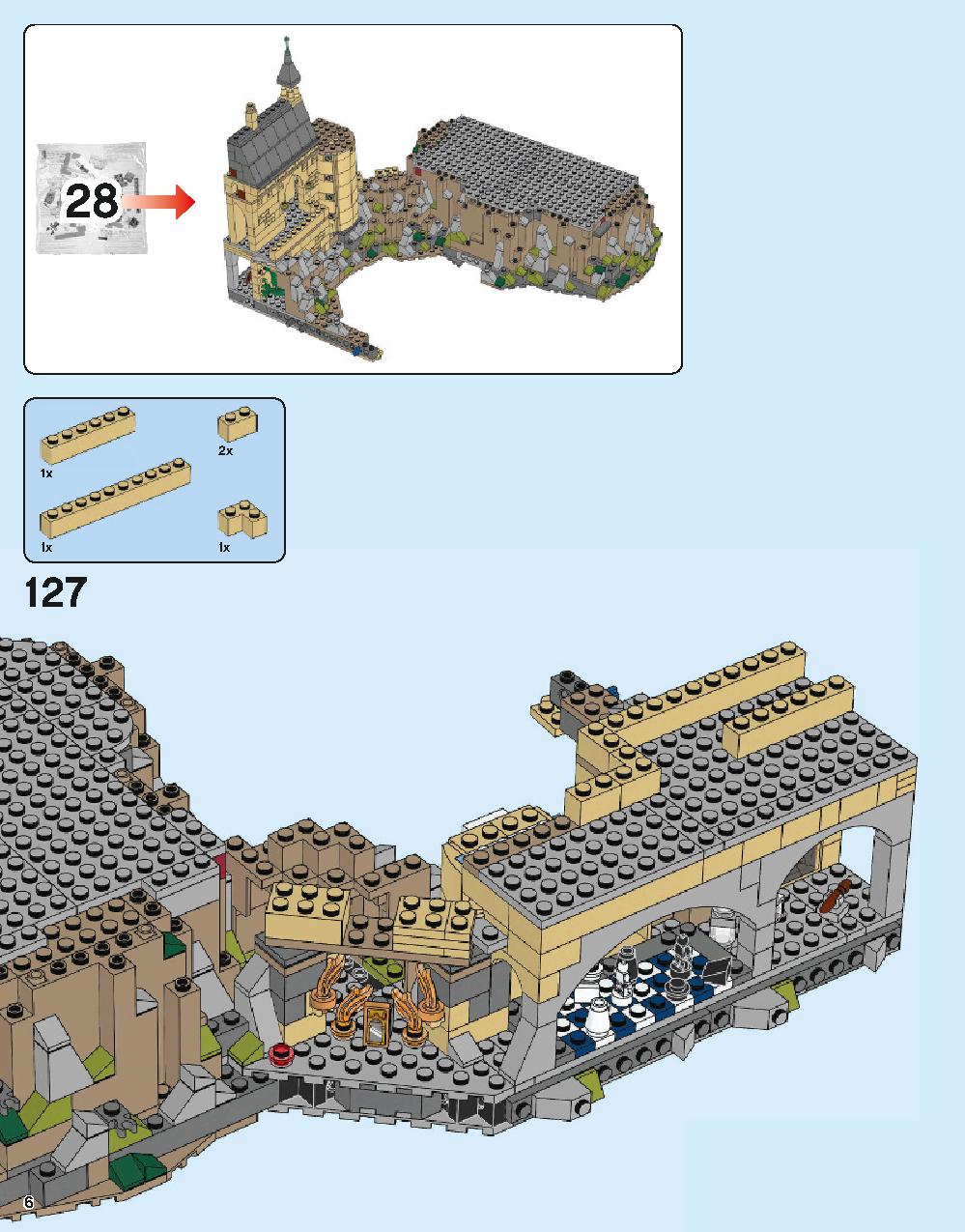Hogwarts Castle 71043 LEGO information LEGO instructions 6 page