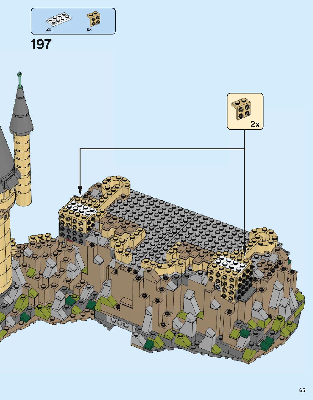 Hogwarts Castle 71043 LEGO information LEGO instructions 65 page