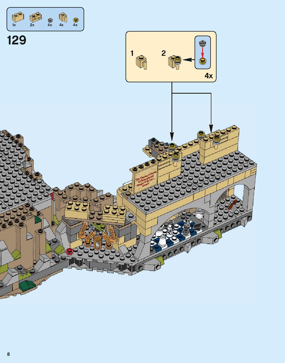Hogwarts Castle 71043 LEGO information LEGO instructions 8 page