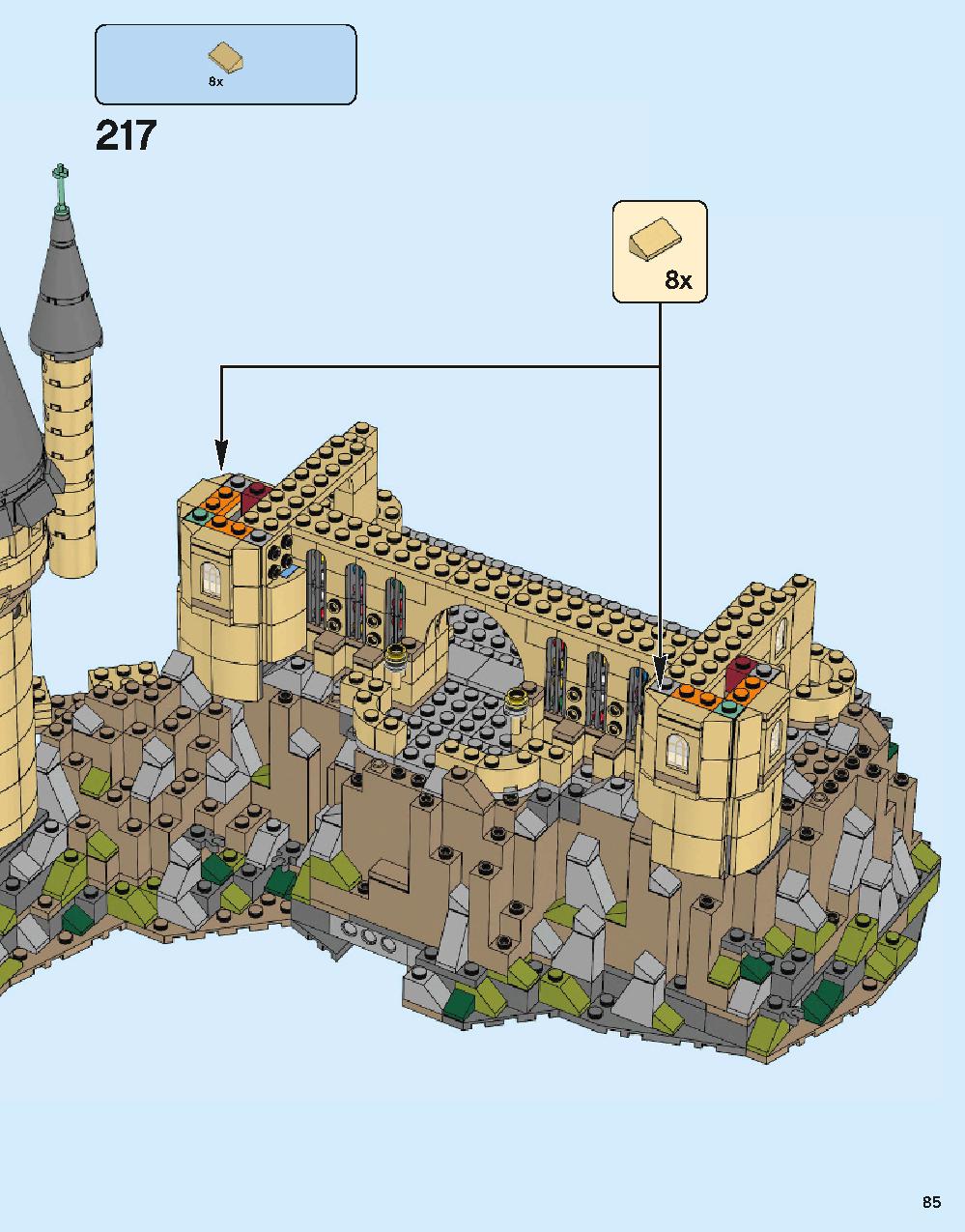 Hogwarts Castle 71043 LEGO information LEGO instructions 85 page