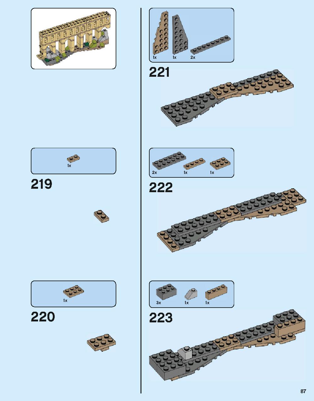 Hogwarts Castle 71043 LEGO information LEGO instructions 87 page