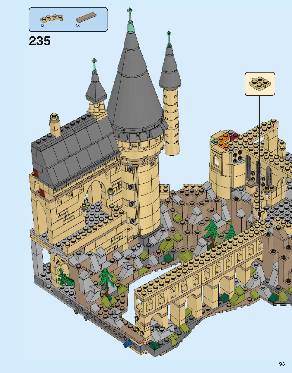 Hogwarts Castle 71043 LEGO information LEGO instructions 93 page