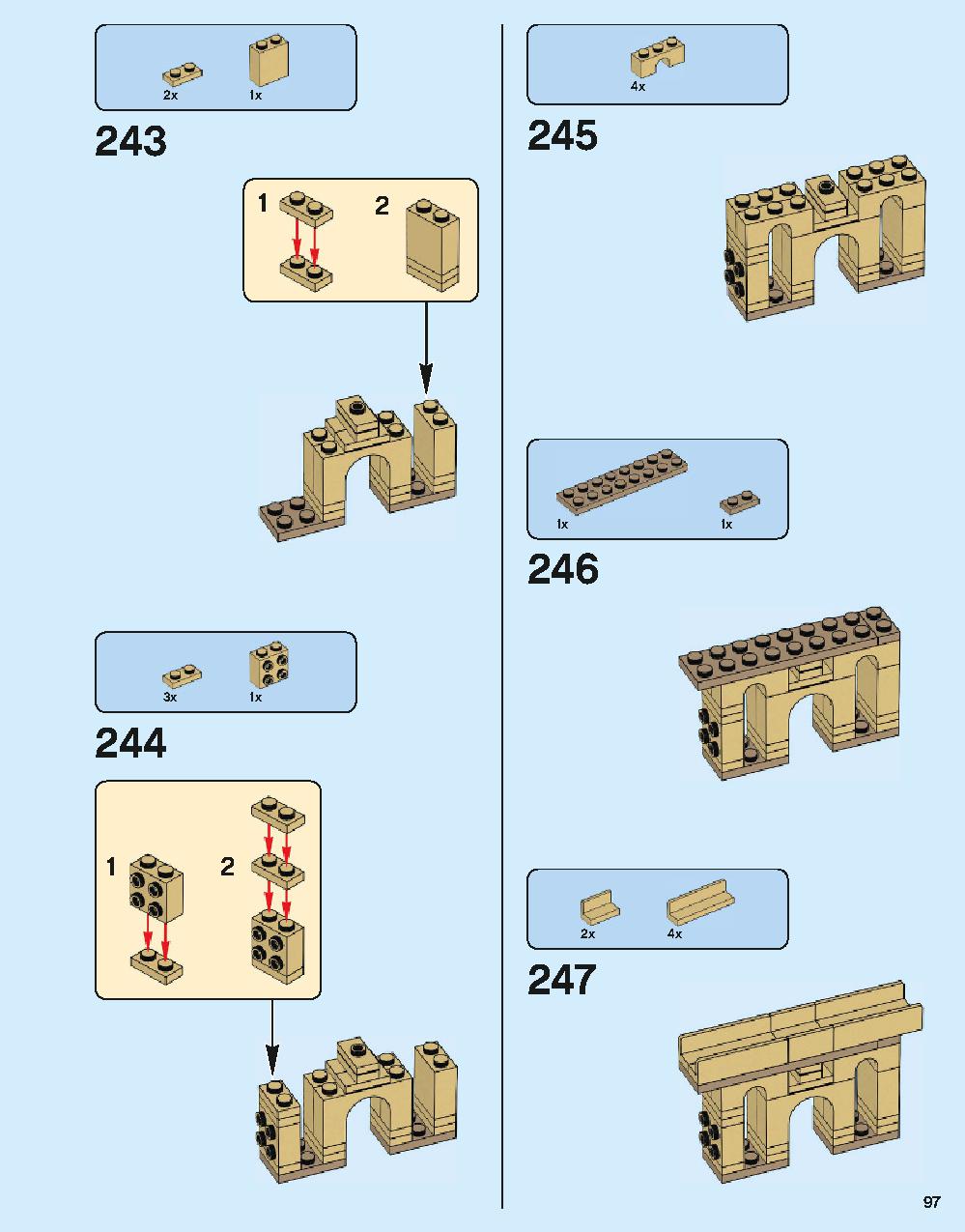 Hogwarts Castle 71043 LEGO information LEGO instructions 97 page