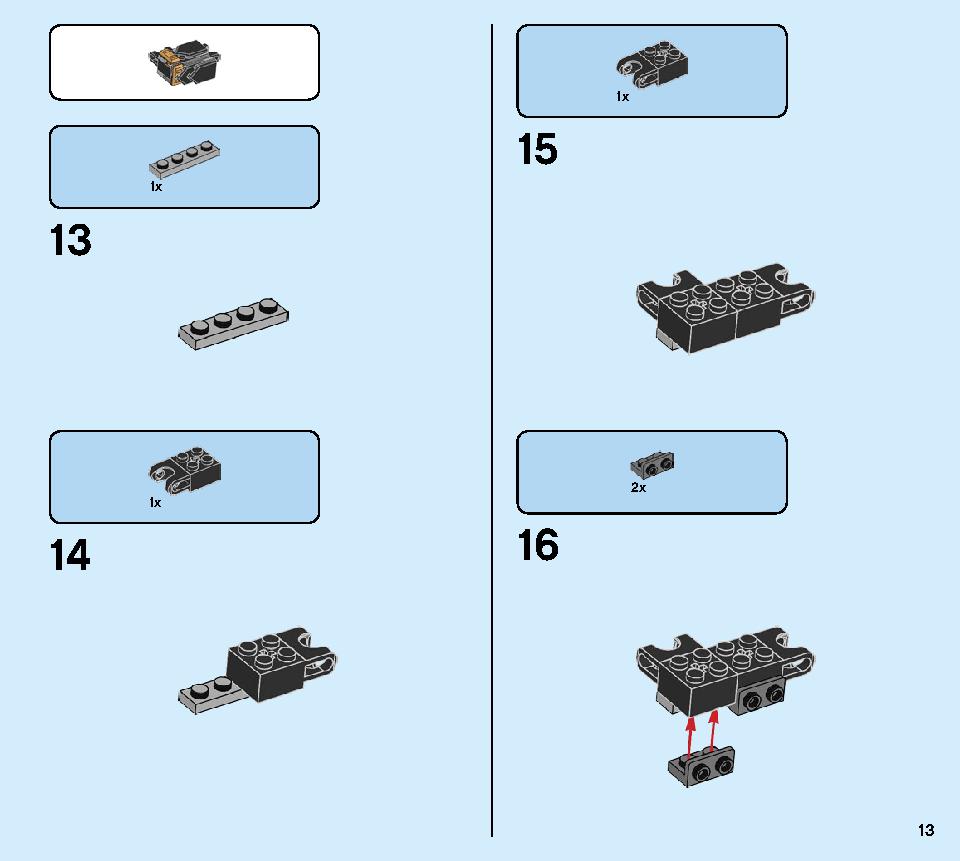 Thunder Raider 71699 LEGO information LEGO instructions 13 page