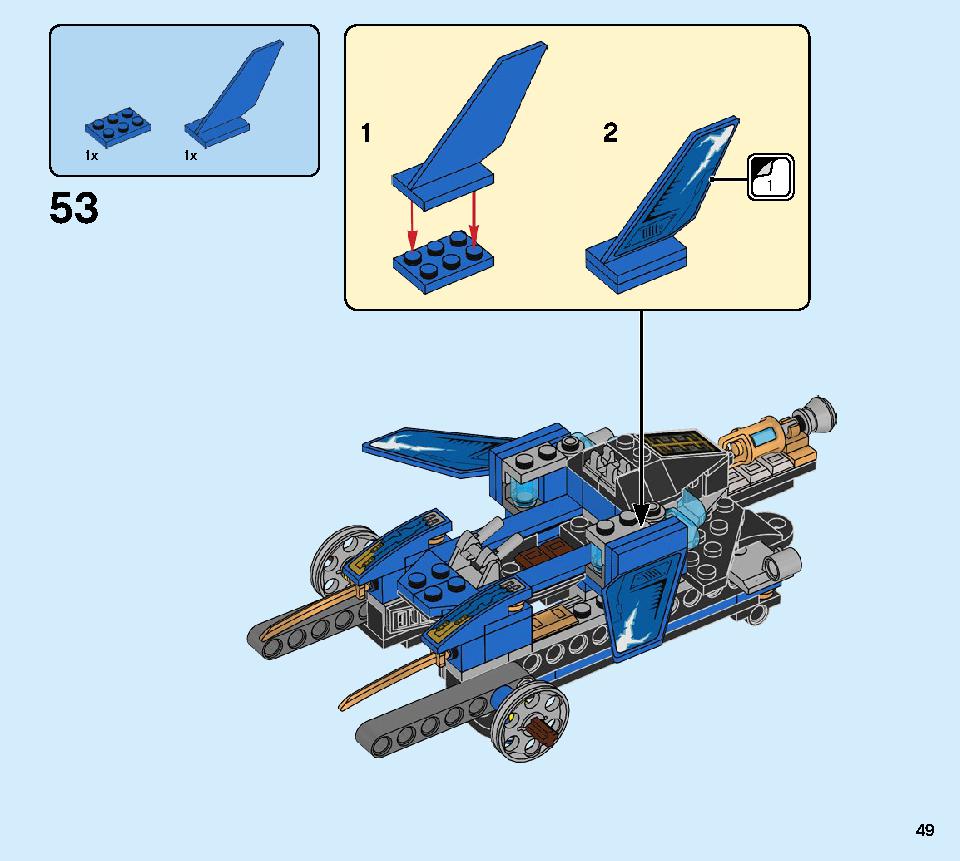 Thunder Raider 71699 LEGO information LEGO instructions 49 page