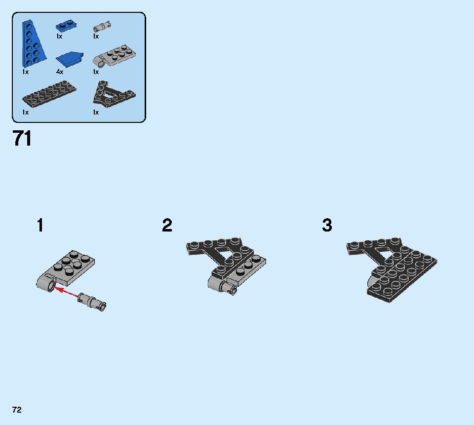 Thunder Raider 71699 LEGO information LEGO instructions 72 page