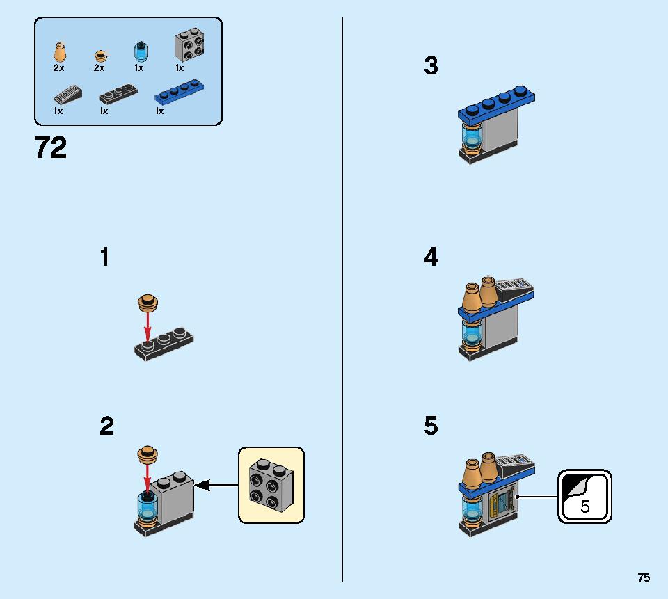 Thunder Raider 71699 LEGO information LEGO instructions 75 page