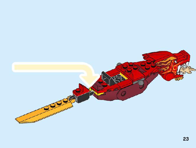 Kai's Fire Dragon 71701 LEGO information LEGO instructions 23 page