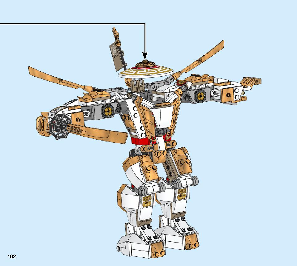 Golden Mech 71702 LEGO information LEGO instructions 102 page