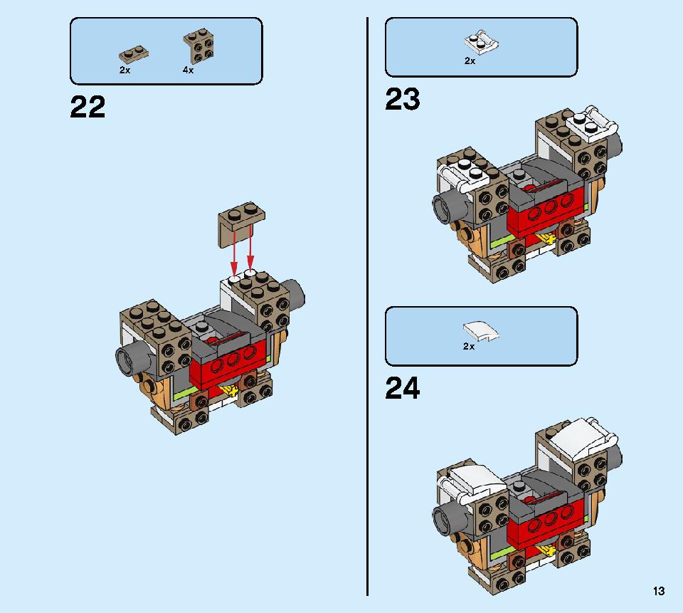 Golden Mech 71702 LEGO information LEGO instructions 13 page
