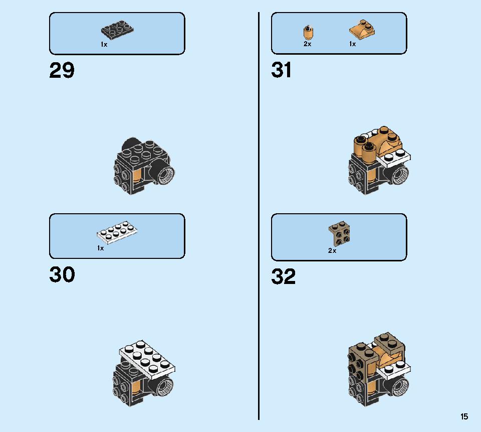 Golden Mech 71702 LEGO information LEGO instructions 15 page