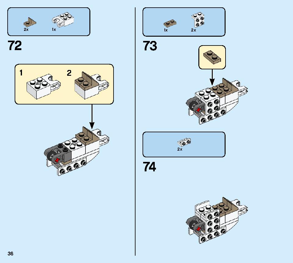 黄金ロボ 71702 レゴの商品情報 レゴの説明書・組立方法 36 page