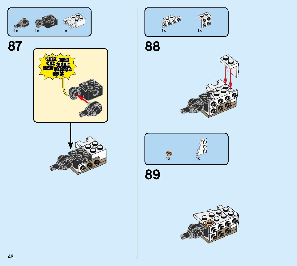 黄金ロボ 71702 レゴの商品情報 レゴの説明書・組立方法 42 page