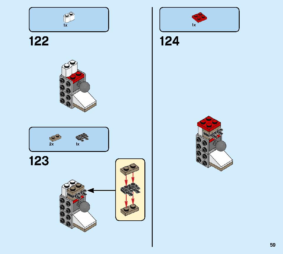 Golden Mech 71702 LEGO information LEGO instructions 59 page