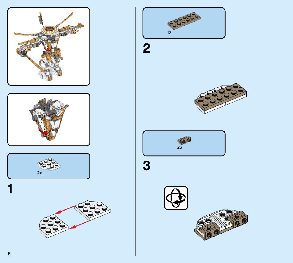Golden Mech 71702 LEGO information LEGO instructions 6 page