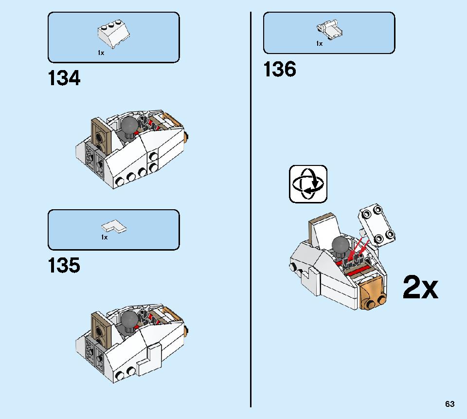 Golden Mech 71702 LEGO information LEGO instructions 63 page