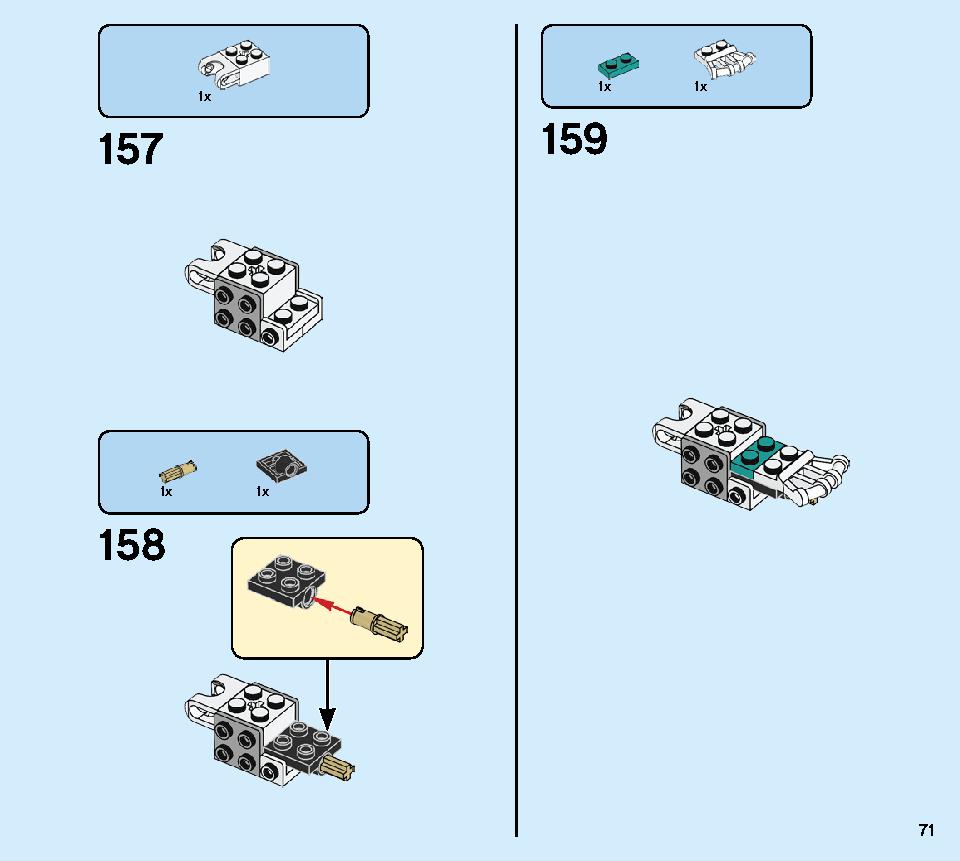 Golden Mech 71702 LEGO information LEGO instructions 71 page